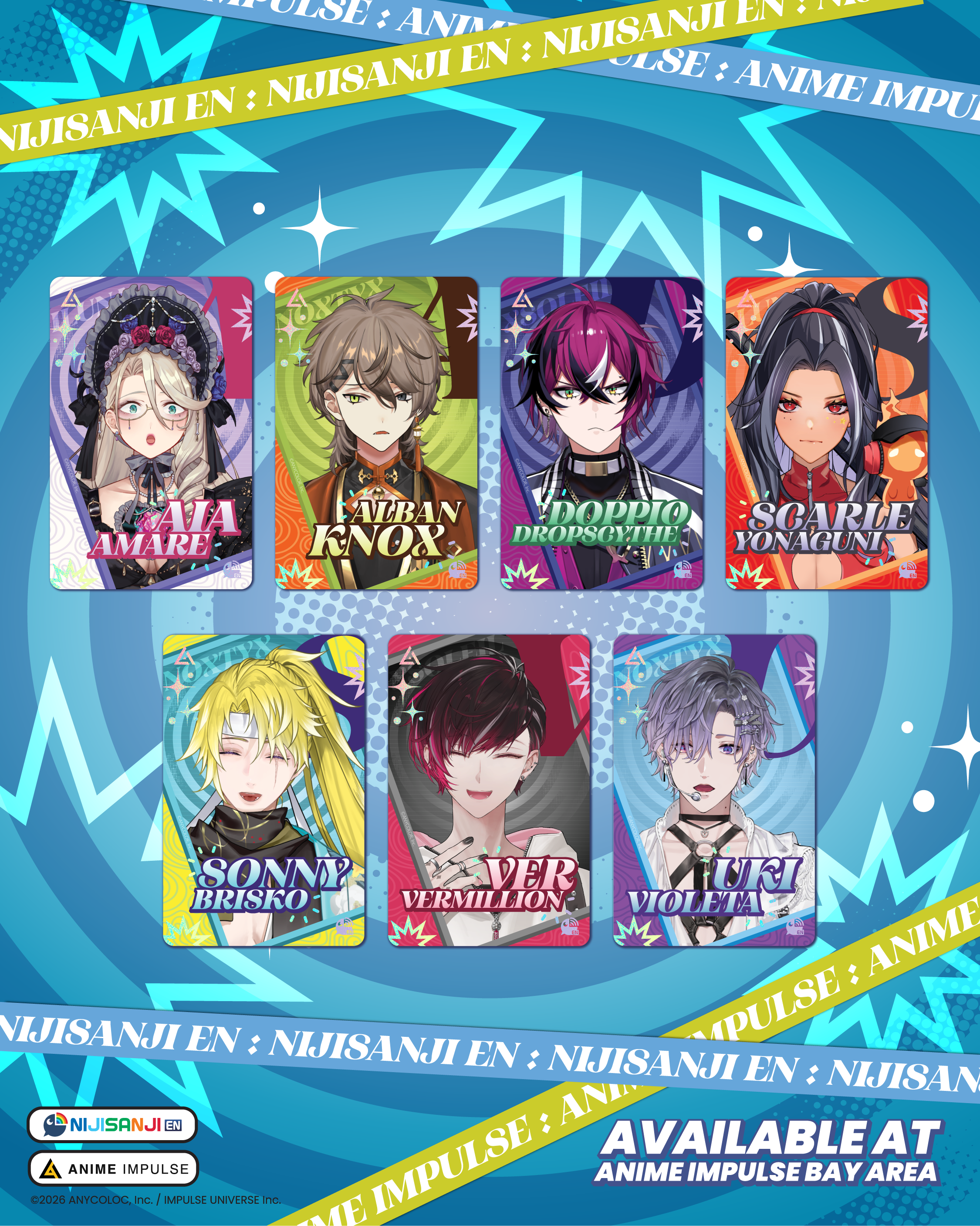 NIJISANJI EN X ANIME Impulse Random Photocard Series 5 – IMPULSE