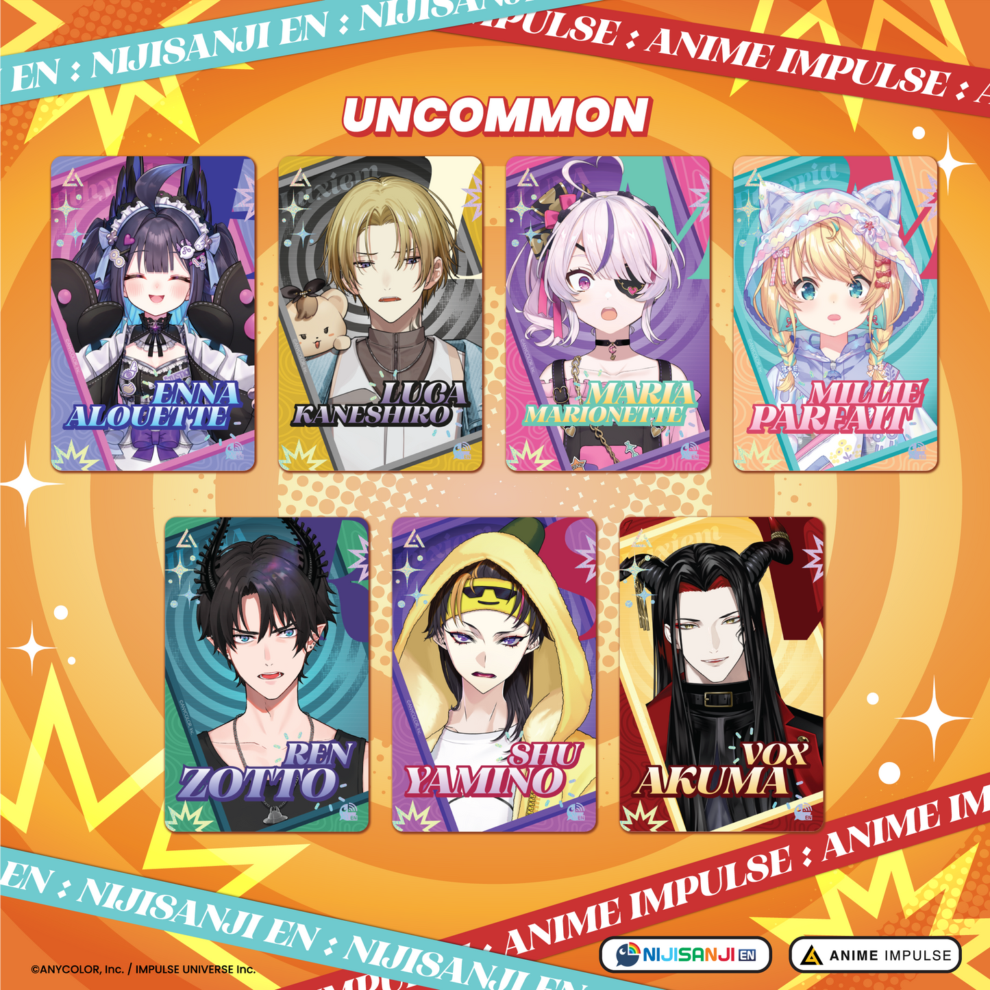 PRE-ORDER NIJISANJI EN X ANIME Impulse Random Photocard Series 6
