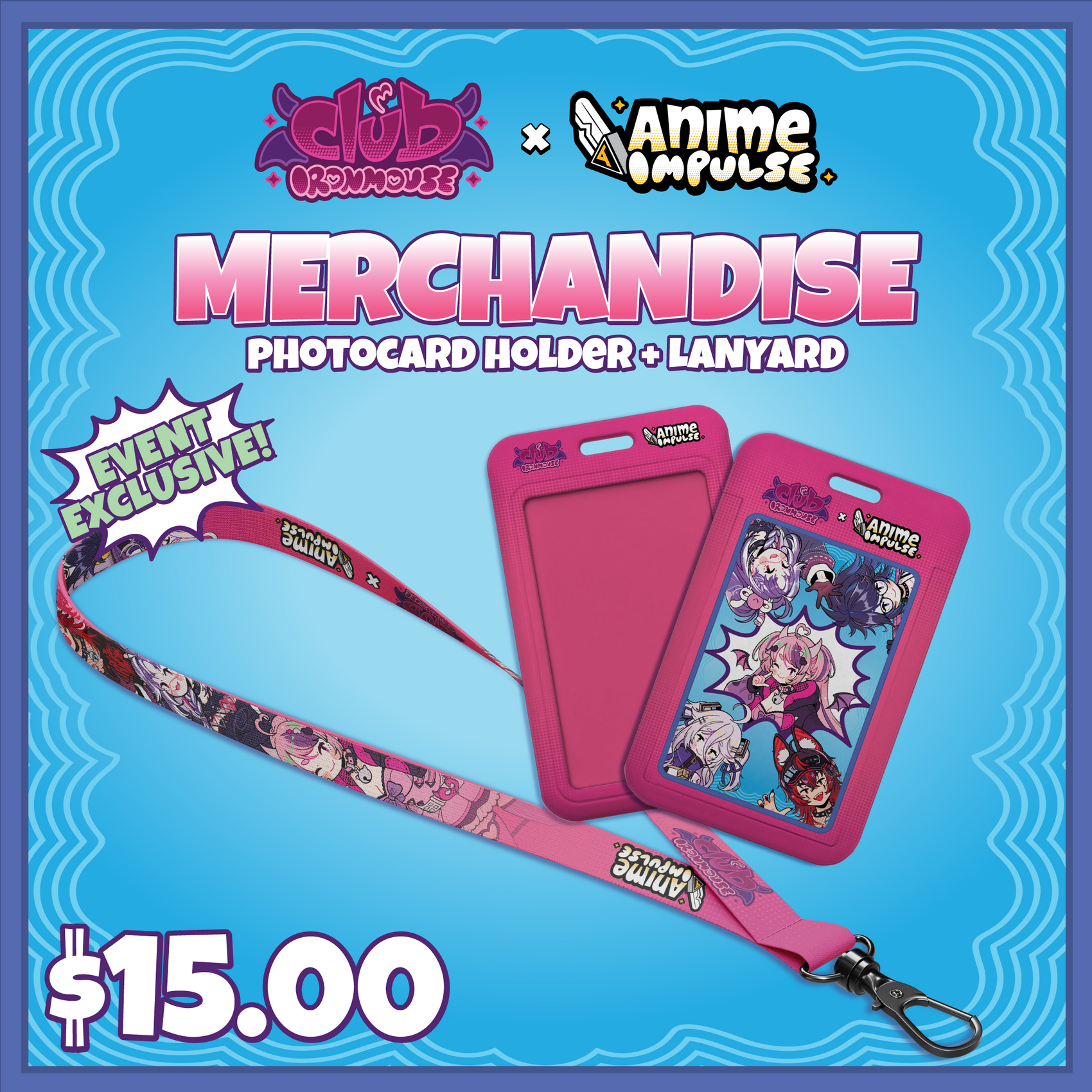 Ironmouse x ANIME Impulse Lanyards