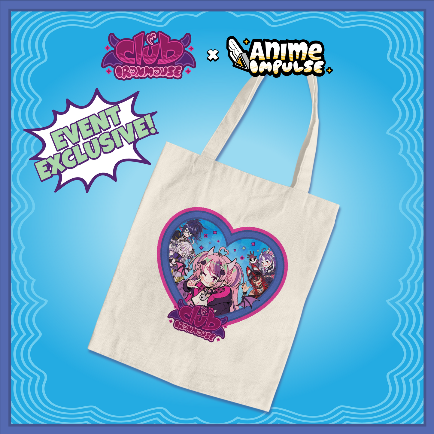 Ironmouse x ANIME Impulse Tote Bag