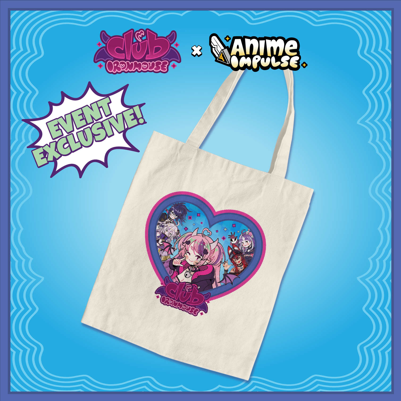 Ironmouse x ANIME Impulse Tote Bag