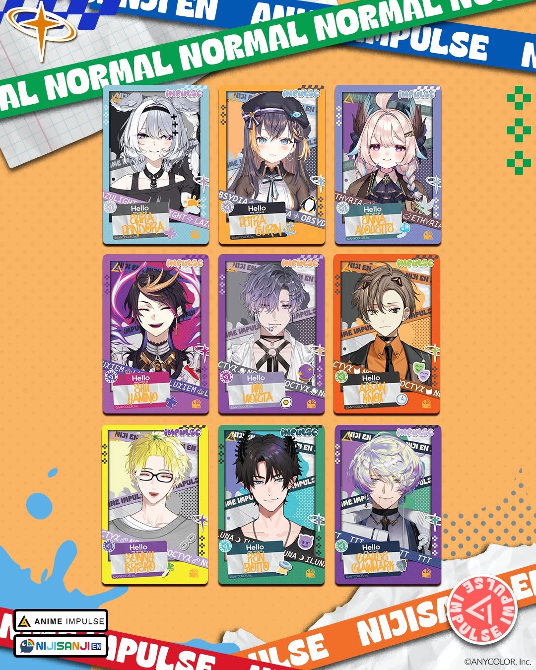 NIJISANJI EN X ANIME Impulse Random Photocard Series 2