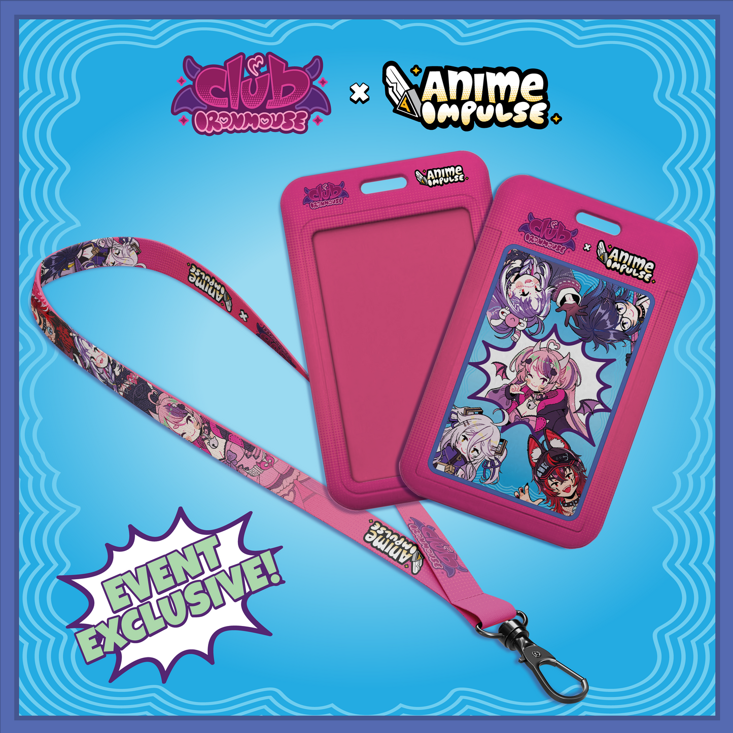 Ironmouse x ANIME Impulse Lanyards