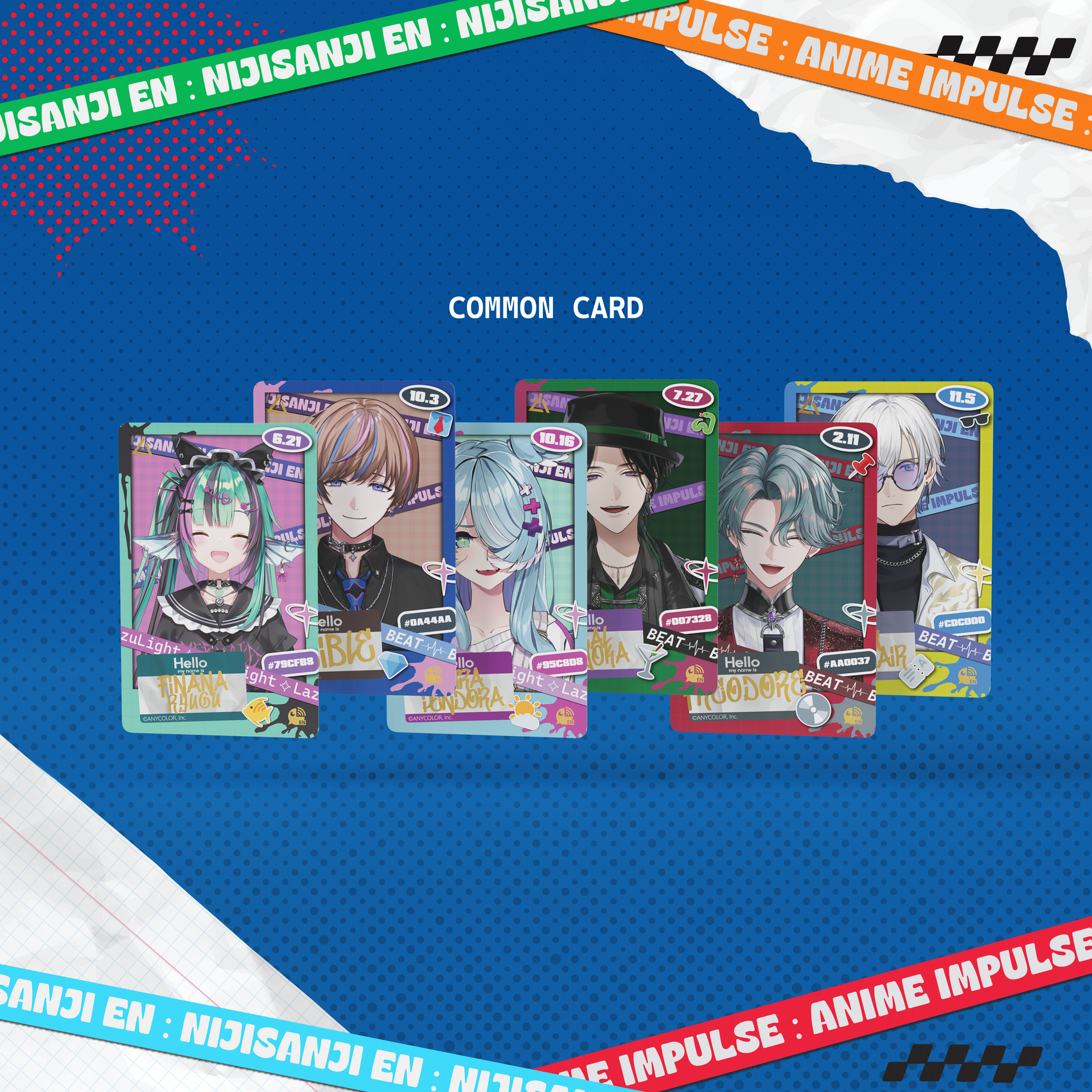 NIJISANJI EN X ANIME Impulse Random Photocard Series 4 (LIMIT 100 - Read Description)