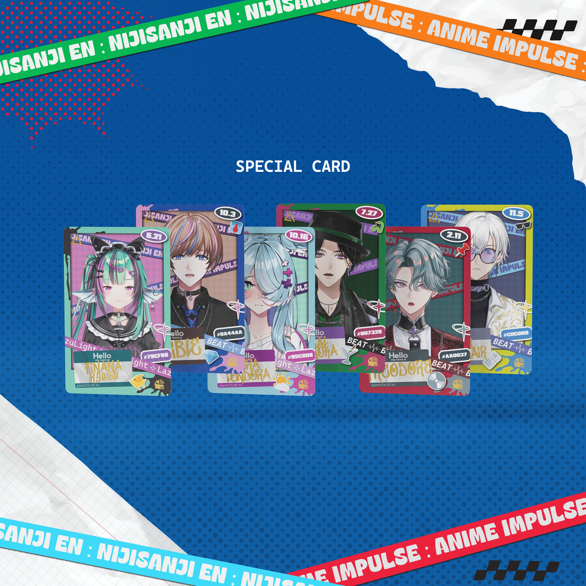 NIJISANJI EN X ANIME Impulse Random Photocard Series 4 (LIMIT 100 NIJISANJI EN X ANIME Impulse Random Photocard Series 4 (LIMIT 100