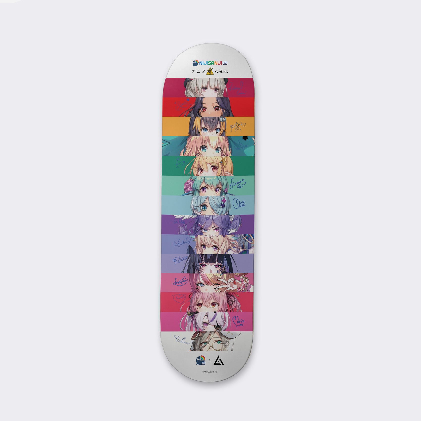 NIJISANJI EN Block Party Autographed Skatedeck - NIJI Girls